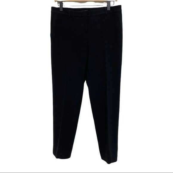 St. John Black Mid Rise Dress Pants Size 4 - Picture 2 of 9